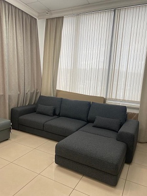 Диван ПРЕСТОН (85) с канапе (2р+1) Gunnared dark grey Outlet